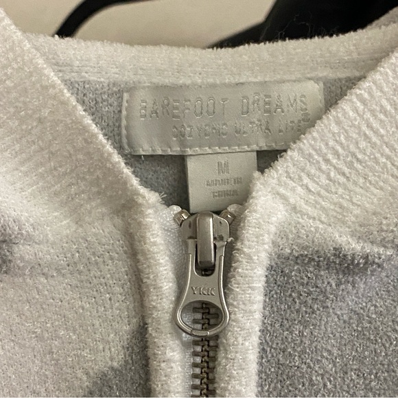 Barefoot Dreams Cozychic Ultra Lite Ocean Reef Zip Up Hoodie - Picture 3 of 5